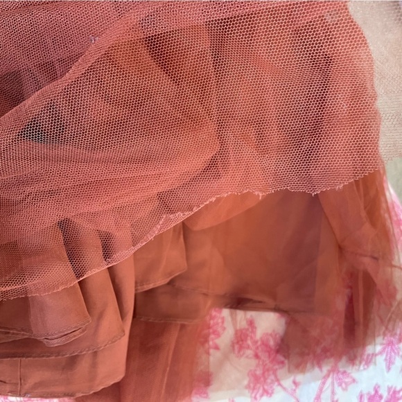 Revelry Madeline Rust Tulle Maxi Dress - Picture 8 of 12